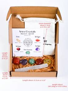 1 Set Conjunto De Regalo De Cristales De Constelaciones, Cristales Curativos De Signos Del Zodiaco Piedras De Nacimiento, Regalos De Piedras Curativas De La Astrología