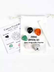1 Set Conjunto De Regalo De Cristales De Constelaciones, Cristales Curativos De Signos Del Zodiaco Piedras De Nacimiento, Regalos De Piedras Curativas De La Astrología