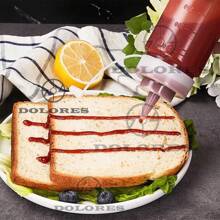 4 Plastic Dispensing Bottles For Sauce, Mayonnaise, Catsup, Mustard For BBQ, Roast Meat, Roast - 彩色 - 查看 8