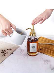 1 Chai đựng xi-rô cà phê Chai thủy tinh Bình đựng xà phòng dạng bóp Chai đựng kem dưỡng da Chai đựng xà phòng rửa tay Bình đựng cà phê Giấy dán nhãn ngẫu nhiên miễn phí Chai đựng giấm dầu ô liu Nhà bếp Phòng tắm Đa năng - Nhiều màu - Xem 3