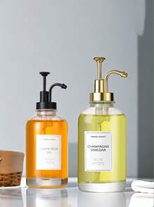 1 Chai đựng xi-rô cà phê Chai thủy tinh Bình đựng xà phòng dạng bóp Chai đựng kem dưỡng da Chai đựng xà phòng rửa tay Bình đựng cà phê Giấy dán nhãn ngẫu nhiên miễn phí Chai đựng giấm dầu ô liu Nhà bếp Phòng tắm Đa năng - Nhiều màu - Xem 7