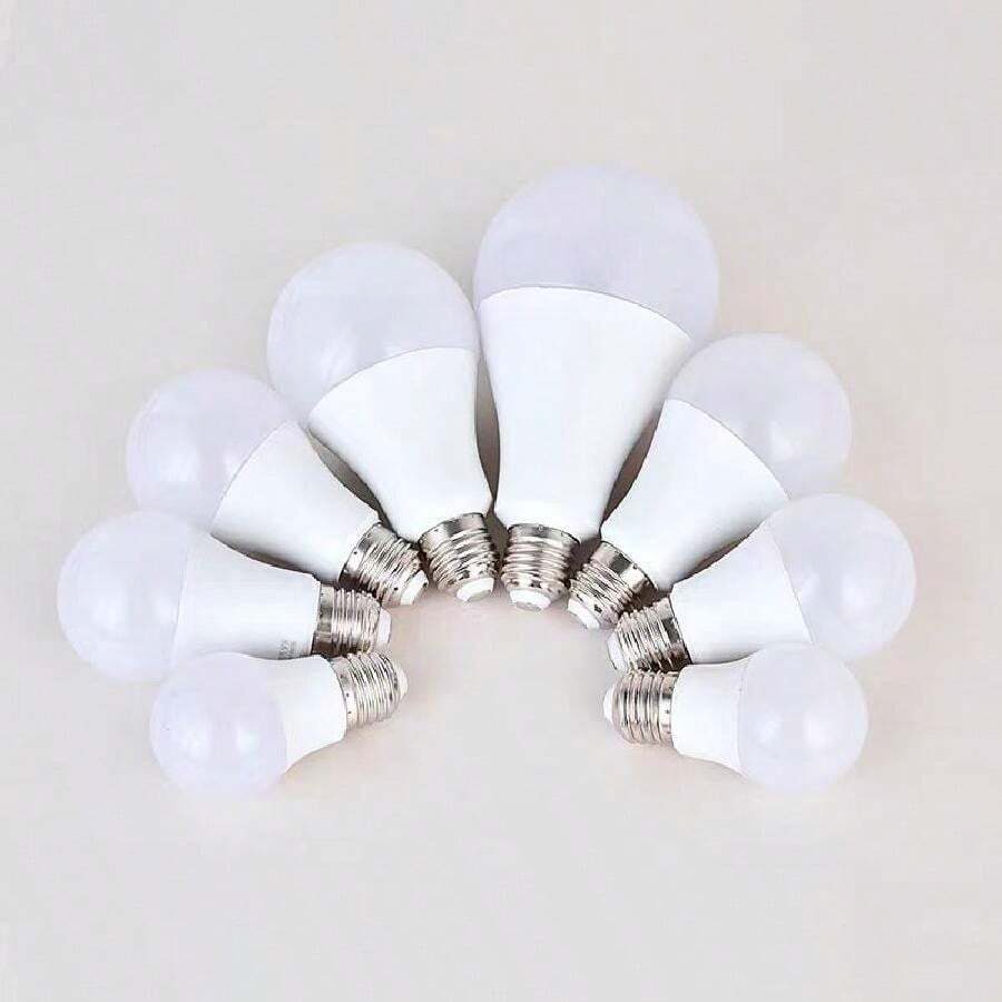 1pc Led Light Bulb, E27 Socket, White Light, Energy Saving, Suitable For Home Use, Spherical Shape, A Model, 200v-240v