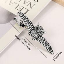 1 Pieza Pinza Para Corbata De Búho Para Hombres - Plateado - Ver 7