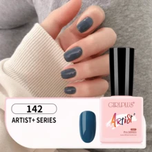 GIRL PLUS Girlplus 藍色凝膠指甲油,8 毫升 Concord Color 142,紫外線固化凝膠指甲油,適用於法式美甲 Diy 指甲油 - 藍色 - 查看 7