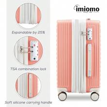 Joyway 20" Carry-On Luggage, Hard Luggage With Spinner Wheels, Lightweight Luggage Set With TSA Lock - 粉色 - 查看 5