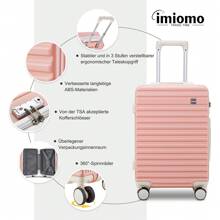 Joyway 20" Carry-On Luggage, Hard Luggage With Spinner Wheels, Lightweight Luggage Set With TSA Lock - 粉色 - 查看 8