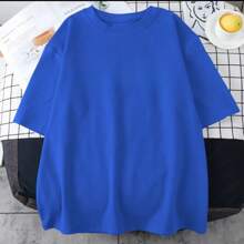 Men T-Shirts - 寶藍色 - 查看 2