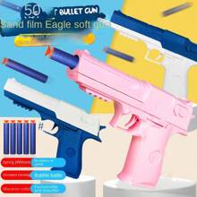 Soft Bullet Gun Toy With Bullets, Replica Pistol Model - Pink - View 3