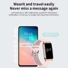 LIGE 智能手錶配備心率/血氧/血壓/睡眠監測,適用於健身跟踪器運動模式步數卡路里計數器活動,健康跟踪器ip67防水通話和消息通知 - 粉色 - 查看 3