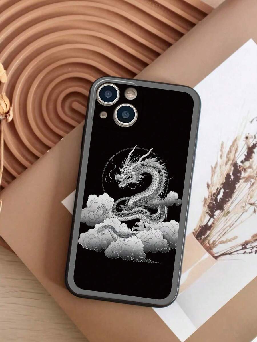 1 Miếng Hoạt hình Rồng Vòng Thiết kế đám mây Bảo vệ Ốp lưng & bao da điện thoại Với Chính xác Cắt ra , 3D In Mẫu Có sẵn iPhone 11/12 , iPhone , Samsung A Và S Loạt , Xiaomi Và Redmi Loạt - Nhiều màu - Xem 1