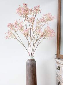 1pc 86cm Plastic Artificial Blooming Gypsophila Flower, Simple Gypsophila Suitable For Home Decor, Wedding Party, Holiday Decoration - Pink - View 4