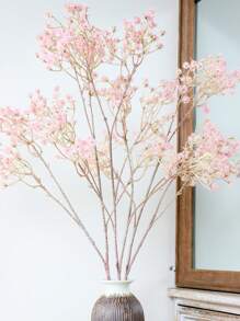 1pc 86cm Plastic Artificial Blooming Gypsophila Flower, Simple Gypsophila Suitable For Home Decor, Wedding Party, Holiday Decoration - Pink - View 1