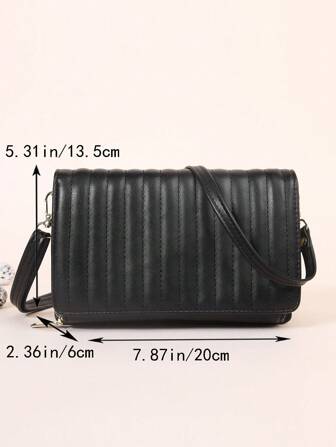 Bolso cuadrado de solapa minimalista, bolso bandolera cuadrado pequeño con correa ancha, bolso de hombro con compartimentos para tarjetas de crédito, mochila bandolera convertible, cartera con monedero para mujeres