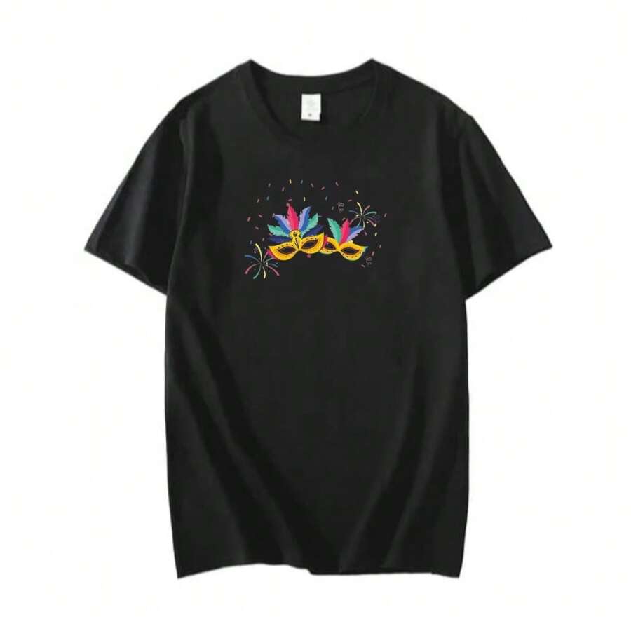Men T-Shirts - 黑色 - 查看 1