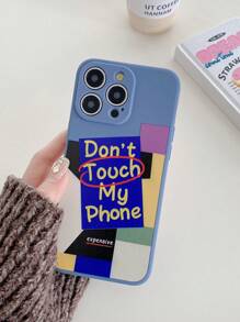 3 件套不同圖案和字母印花霧面手機殼,精確孔和直邊,灰色、藍色、紫色,相容於 Iphone - 彩色 - 查看 10