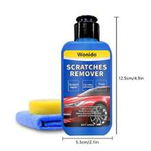 Car Scratch Repair Wax, Car Scratch Repair Paste, Car Scratch Remover, Car Scratch Repair Wax, Professional Car Scratch Remover Kit, Car Paint Scratch Repair Paste (With Application Sponge + Microfiber Towel) | By Hand Or Drill Friendly | - 100ml/3.38oz - White - View 3