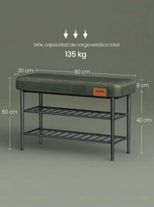 VASAGLE Shoe Racks - สีเขียวเข้ม - ดู 6