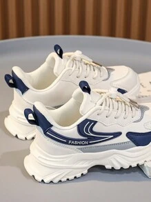 1双2025年春夏季新款儿童休闲运动鞋，幼儿和小童/大童男童运动透气防滑鞋 - 藍白色 - 查看 4