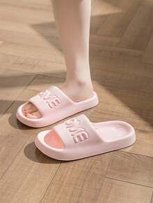 Của phụ nữ Đơn giản Và Đúng mốt Chống trượt Trong nhà/Ngoài trời Dép đi trong nhà Đối với Nhà  , bờ biển , Sông Du lịch bằng cách đi bộ Và Thông thường hàng ngày Mặc , Dày Đáy Và Thoải mái - Hồng - Xem 4