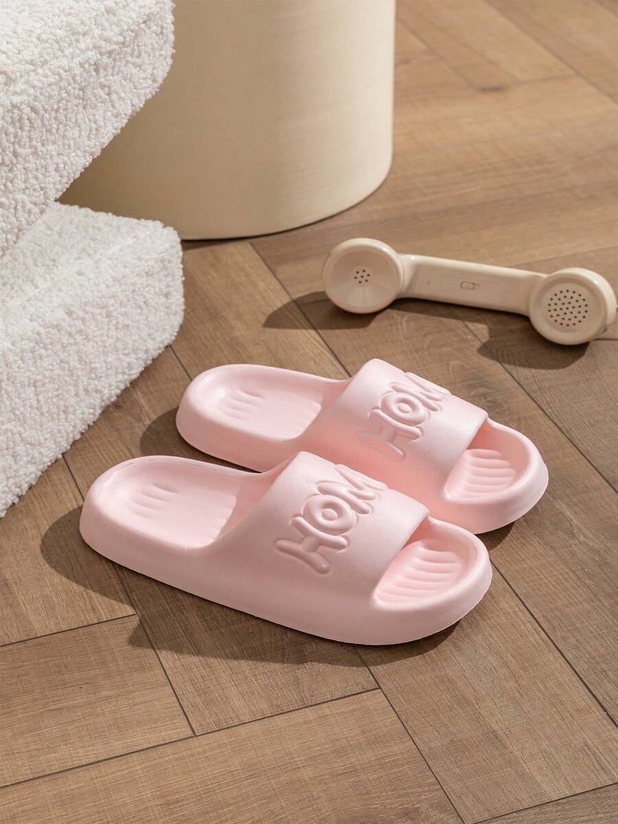 Của phụ nữ Đơn giản Và Đúng mốt Chống trượt Trong nhà/Ngoài trời Dép đi trong nhà Đối với Nhà  , bờ biển , Sông Du lịch bằng cách đi bộ Và Thông thường hàng ngày Mặc , Dày Đáy Và Thoải mái - Hồng - Xem 1