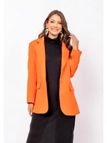 Women Blazers - 橘色 - 查看 1
