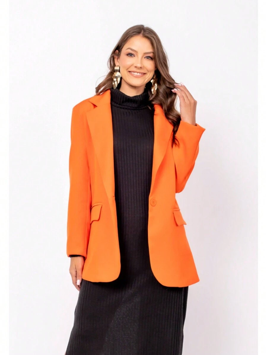 Women Blazers - 橘色 - 查看 1