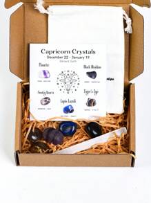 1 Set Conjunto De Regalo De Cristales De Constelaciones, Cristales Curativos De Signos Del Zodiaco Piedras De Nacimiento, Regalos De Piedras Curativas De La Astrología