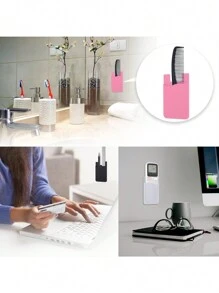 1 billetera para teléfono con adhesivo de silicona para la parte posterior del teléfono, 1/2 bolsillo, fundas para tarjetas adhesivas para teléfono celular, billetera adhesiva de silicona para teléfono, billetera adhesiva para teléfono, funda para teléfono, bolsillo para teléfono, para la mayoría de los teléfonos, funda para tarjeta con ventosa para teléfono, tarjetero, billetera, tarjetero de negocios, tarjetero de crédito, tarjetero para mujer, para mujer, para hombre, billetera para tarjetas, billetera Magsafe - Multicolor - Ver 5