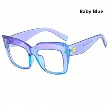 Kính mắt mèo trong suốt cỡ lớn màu thạch gradient cổ điển kính dự tiệc trang trí dạ hội cho phụ nữ phụ kiện kính cho phụ nữ - Trong sáng - Xem 22