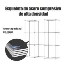 Armario Infantil Mueble Juguetero 8 Puertas 1 Colgante - Rosa - Ver 9
