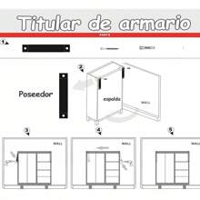 Armario Infantil Mueble Juguetero 8 Puertas 1 Colgante - Rosa - Ver 8