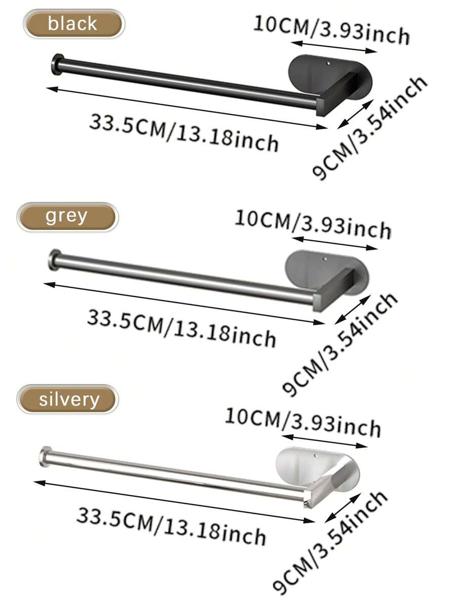 1pc SpaceSaving Wall Mounted Towel Rack Shower Room Holder For