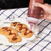 4 Plastic Dispensing Bottles For Sauce, Mayonnaise, Catsup, Mustard For BBQ, Roast Meat, Roast - 彩色 - 查看 10