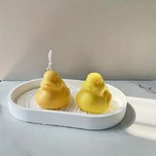 3d小黃鴨矽膠模具、diy鴨子水晶掉膠樹脂模具,可製作香薰石膏蠟燭飾品 - 白色 - 查看 6