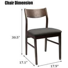DC DICLASSE Dining Room Set 1 Table 4 Cushioned Chairs Kitchen Breakfast Home Dinette Breakfast Seat Kitchen Restaurant Brown Furniture 3 Box Shpping - Màu nâu tối - Xem 3