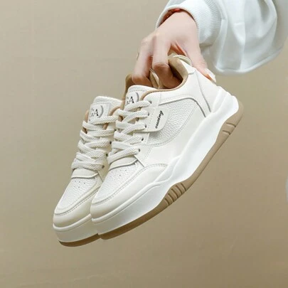 Women's New Spring Korean-Style Ins Casual Sneakers With Thick Soles