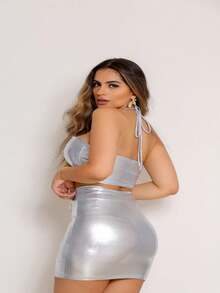 Women Two-Piece Outfits - 灰色 - 查看 3