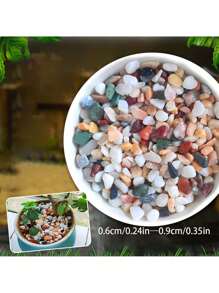 Natural Rain Flower Stone Aquarium Gravel Landscaping Pebbles For Turtle Tank And Fish Tank, 250g/Pack - Multicolor - View 6
