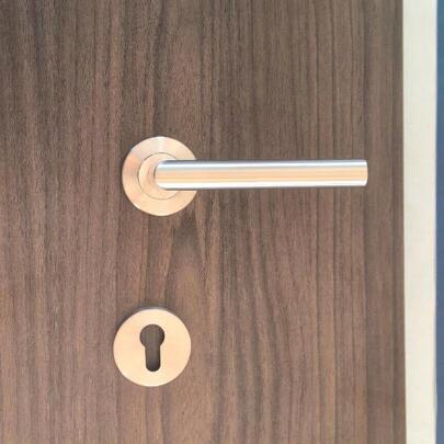 1set European Standard Modern And Simple Design Stainless Steel Color Stainless Steel Indoor Door/Wooden Door Handle