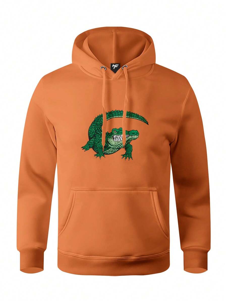 Men Sweatshirts - 橘色 - 查看 1