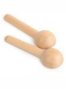 50/20/10/6pcs Wooden Mini Seasoning Spoons, Small Salt Spoon, Natural Color Round Wooden Spoons For Coffee Powder, Honey, Jam, Kitchen Accessories, Wooden Condiment Spoons, Salt Spoons, Tea Powder, Handmade Short Handle Children Milk Powder Spoon