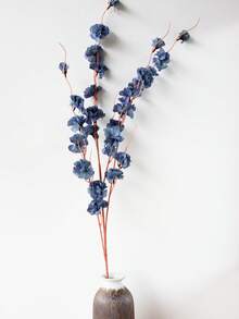 1pc 105cm Plastic Silk Fabric Artificial Wisteria Flower, Simple And Romantic Wisteria Suitable For Home Decoration / Wedding Party / Festival Party - Blue - View 3