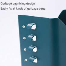 創意折疊式垃圾桶-適用於不同垃圾袋、塑膠袋-適用於廚房、浴室、辦公室、戶外等-可重複使用的塑膠袋垃圾桶 - 彩色 - 查看 8