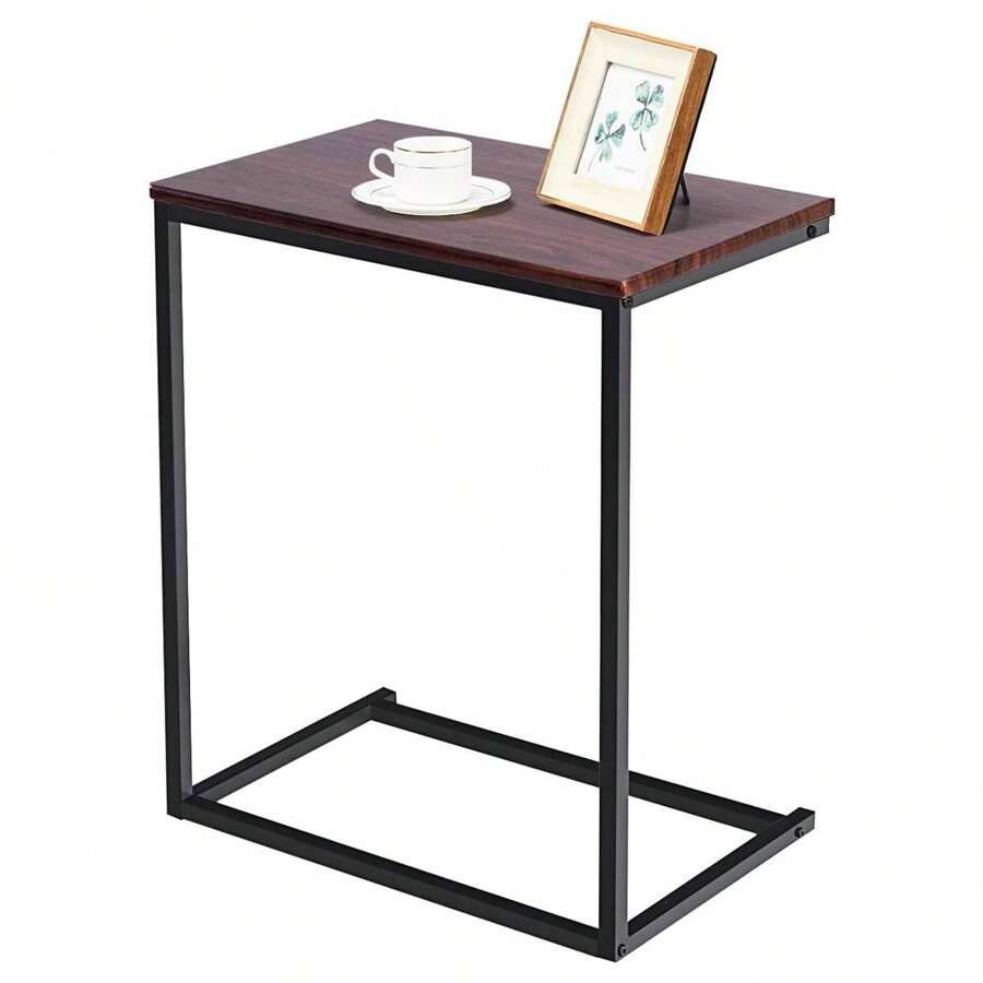 Side Table Laptop Table Sofa Table Desk Coffee Table Computer Table Notebook Table Care Table Storage Table Made Of Wood 55 X 35 X 65 Cm Choice Of Colors (Brown) - 棕色 - 查看 1