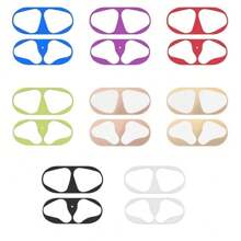 Apple Metal Dust Guard Sticker Case Compatible With Airpods Pro 2 1 Air Pods 3 4 - Purple - View 6