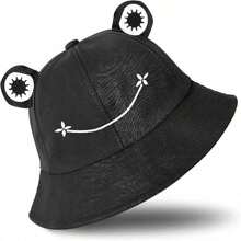 成人少年青蛙帽，可愛青蛙漁夫帽，有趣帽子男女士運動漁夫帽1個 - 彩色 - 查看 16