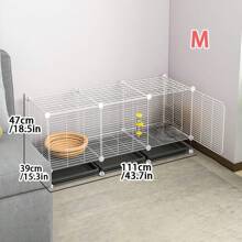 Rabbit Hutch For Indoor Use With Extra Large Size, No Need To Clear Dung, Anti-Urination, New Type Breeding Cage Pet Villa - White - View 3