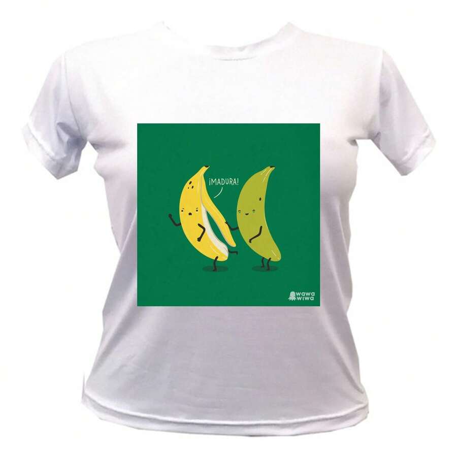 PLAYERA AMOR Y AMISTAD 14 DE FEBRERO NOVIOS AMIGOS HUMOR PLATANO MADURO MADUREZ - Blanco - Ver 1