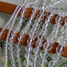 顶级AAA天然白色透明石英珠，适合制作珠宝 - 無色 - 查看 4