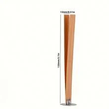 20/50/100 jeux de supports de bougie en bois 1 set = (1 pièce en bois + 1 clip en fer) avec supports de bougie verticaux, convient pour l'artisanat de bougie DIY, la décoration de la pièce, les cadeaux